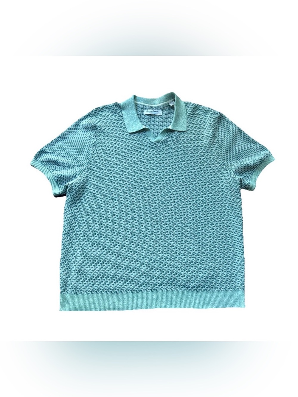 Tommy Bahama Coolside IslandZone Sweater Polo Mens Size Large Blue MSRP $128
